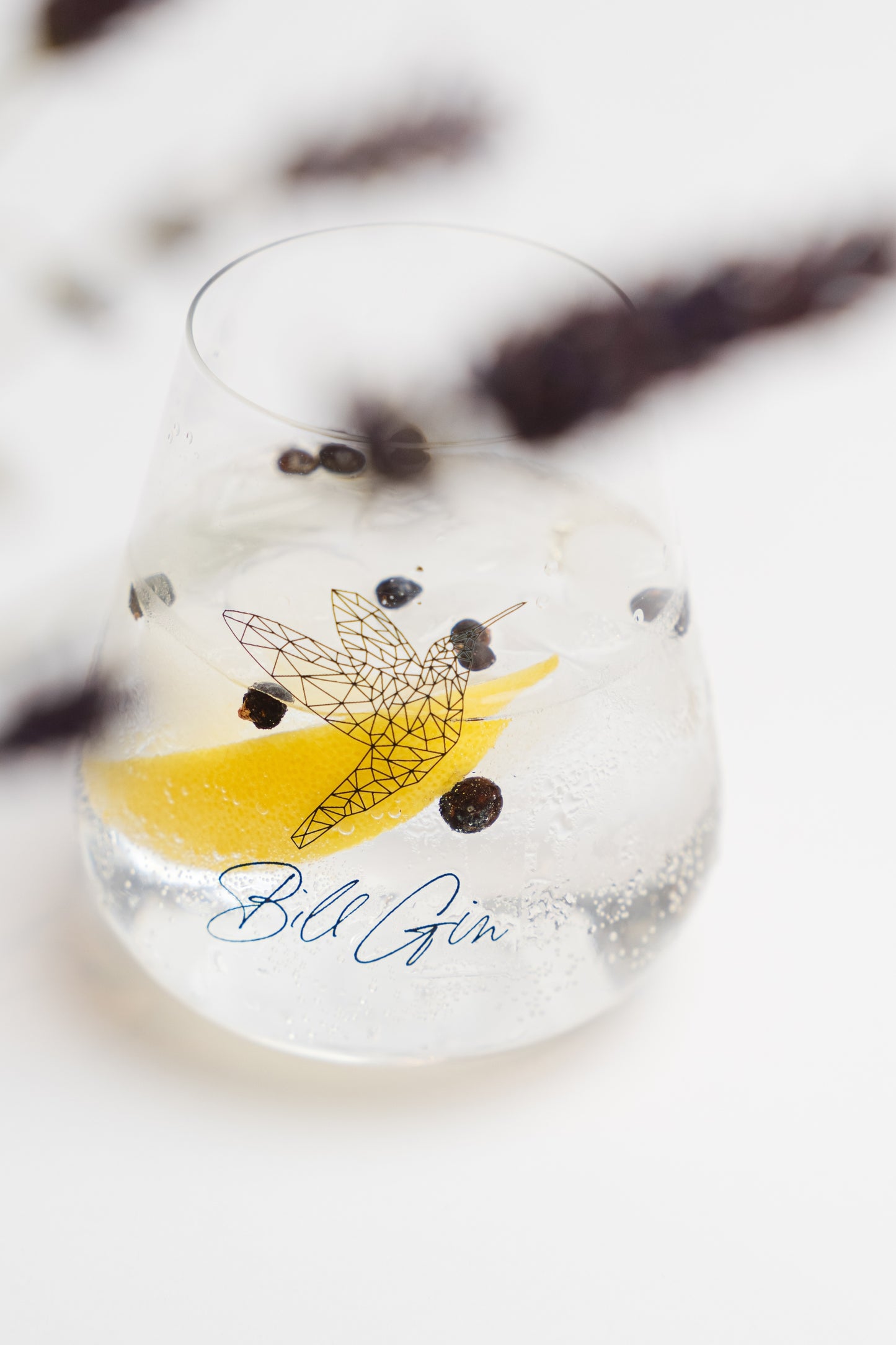 BILL GIN verre avec logo