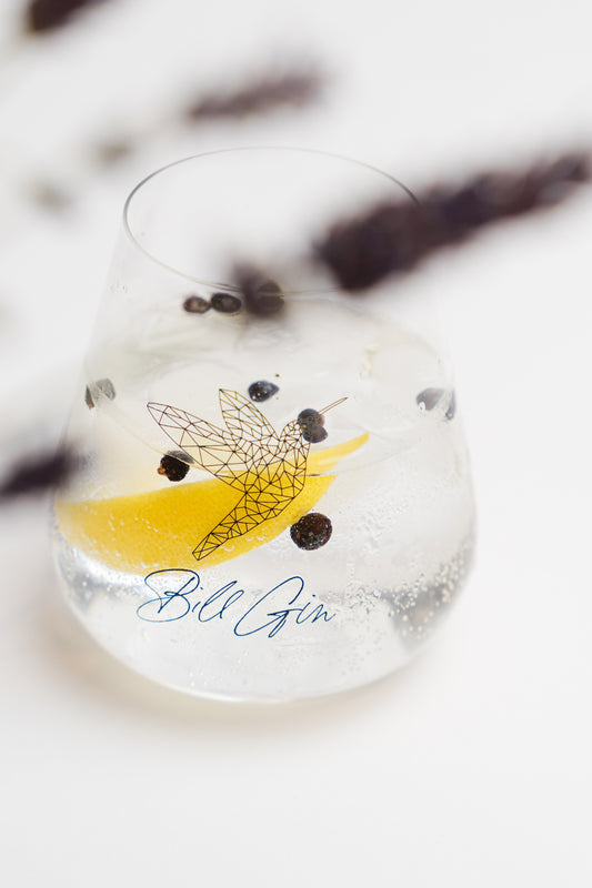 BILL GIN verre avec logo